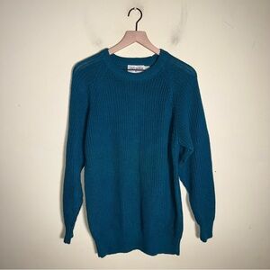 VINTAGE CRAZY HORSE 2 Large knit oversized eclectic grandpa cozy sweater L